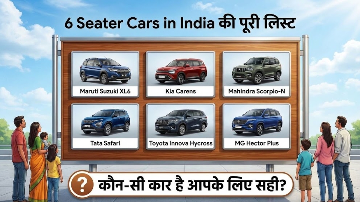 6 Seater Cars in India की पूरी लिस्ट, कौन-सी कार है आपके लिए सही