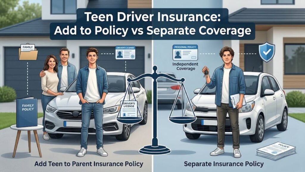 Adding A Newly Licensed Teen to Insurance vs Separate Policy