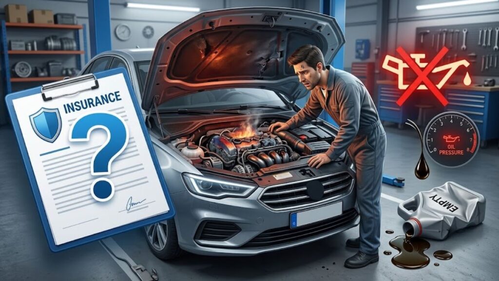 Does Car Insurance Cover A Blown Engine From No Oil