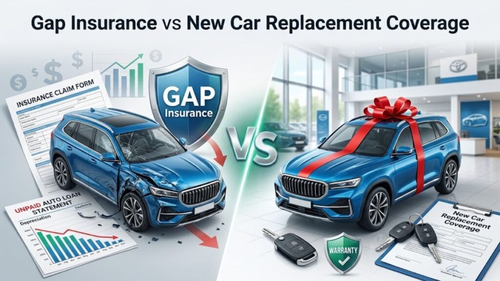Gap Insurance vs New Car Replacement Coverage