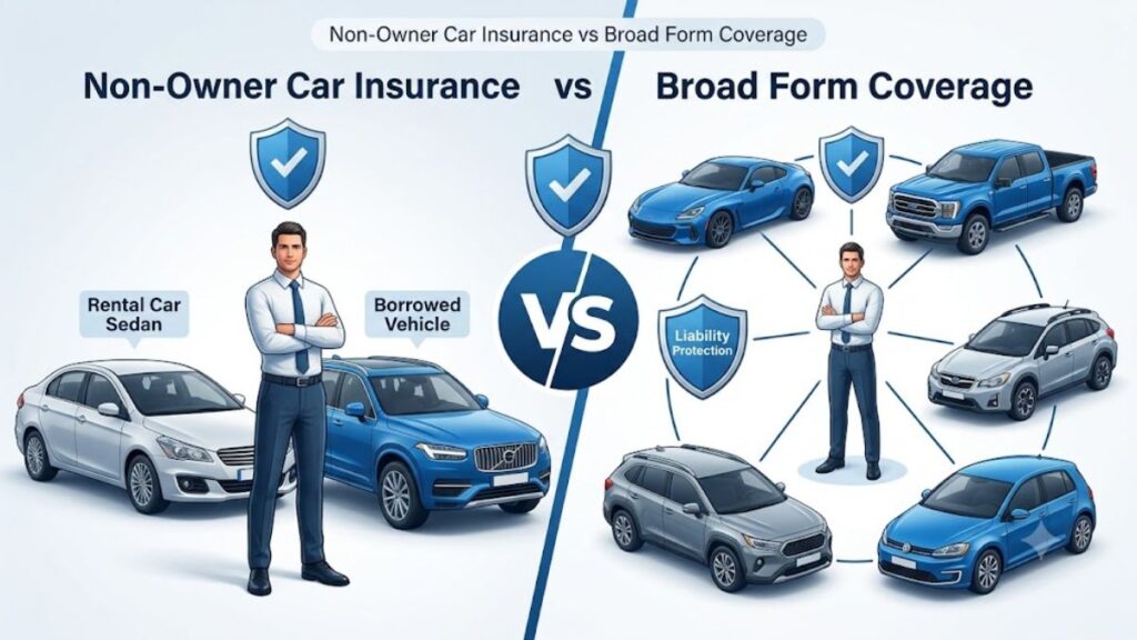 Non-Owner Car Insurance vs Broad Form Coverage